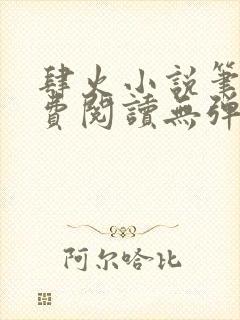 肆火小说笔趣免费阅读无弹窗