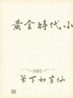 黄金时代小说