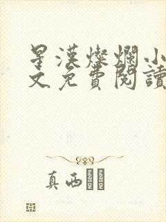 星汉灿烂小说全文免费阅读封面