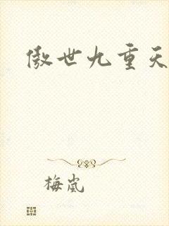 傲世九重天小说封面