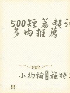 500短篇超污多肉推荐封面