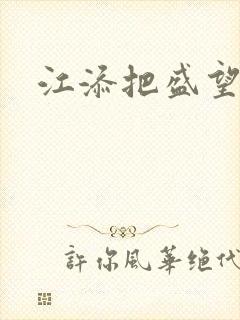 江添把盛望顶哭封面