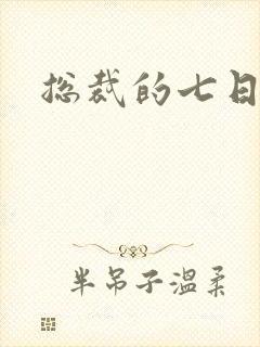 总裁的七日恋人封面