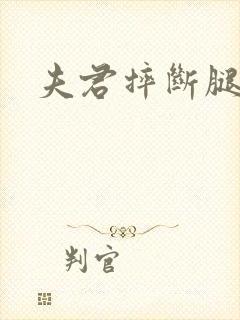 夫君摔断腿后