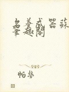 名养成器苏沫沫笔趣阁封面