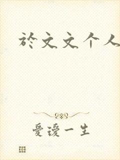 于文文个人简历