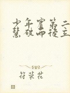 少年宾第二部珏慧破而后立