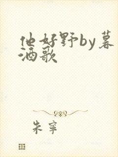 他好野by暮色酒歌封面