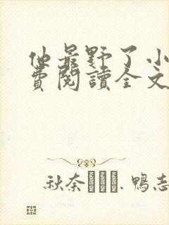 他最野了小说免费阅读全文