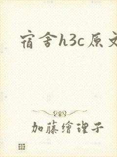 宿舍h3c原文封面