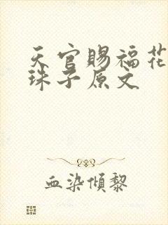 天官赐福花怜塞珠子原文