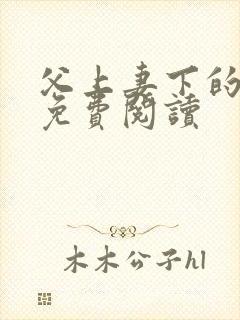 父上妻下的小说免费阅读封面
