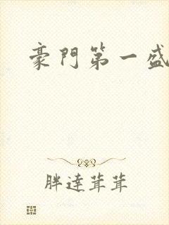 豪门第一盛婚