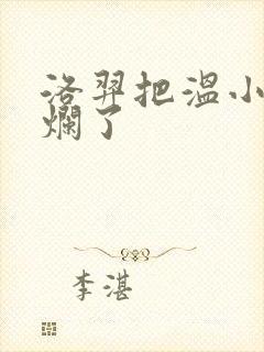 洛羿把温小辉做烂了封面