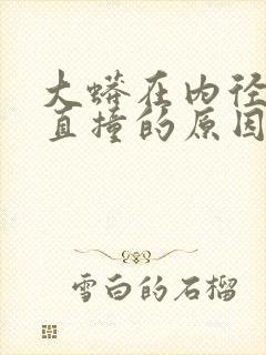 大蟒在内径横冲直撞的原因