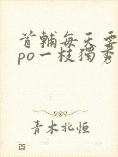 首辅每天要不够po一枝独秀全文封面