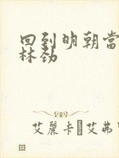 回到明朝当王爷林劲