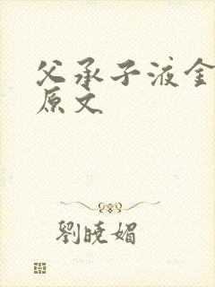 父承子液金银花原文封面