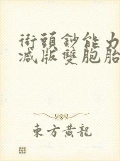 街头钞能力无删减版双胞胎