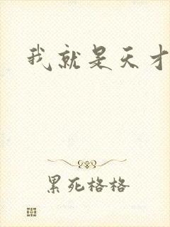 我就是天才封面