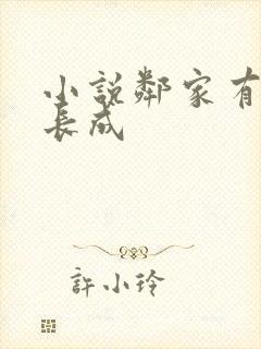 小说邻家有女初长成封面