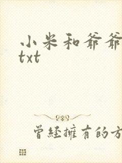 小米和爷爷全篇txt
