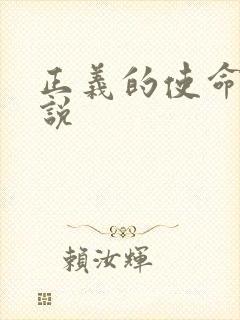 正义的使命 小说