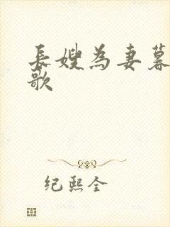长嫂为妻暮色酒歌封面