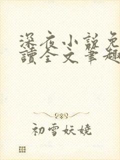深夜小说免费阅读全文笔趣阁