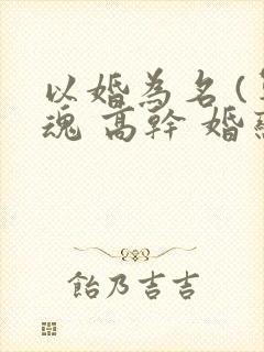 以婚为名 (军魂 高干 婚恋)
