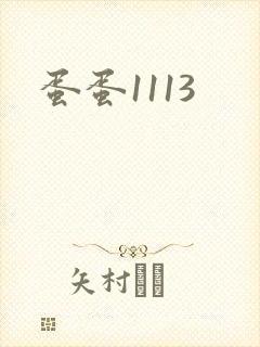 蛋蛋1113封面