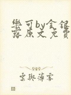 乐可by金银花露原文免费阅读封面