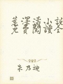 叶泽涛小说全文免费阅读全文