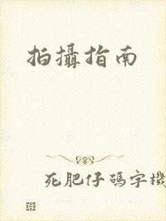 拍摄指南