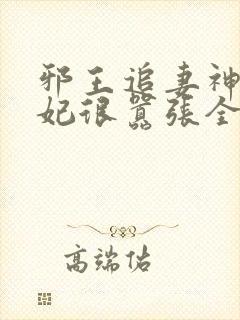 邪王追妻神医狂妃很嚣张全文免费