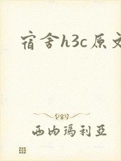 宿舍h3c原文