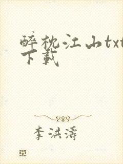 醉枕江山txt下载