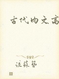 古代肉文高辣文