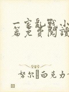 一家乱战小说全篇免费阅读封面