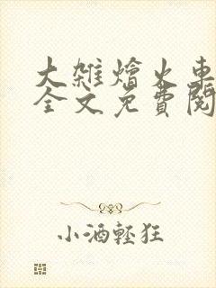 大杂烩火车小说全文免费阅读