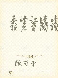 秦峰江晓晴的小说免费阅读封面