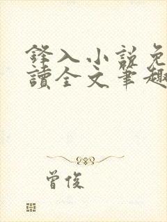 锋入小说免费阅读全文笔趣阁