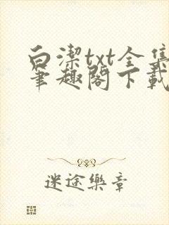 白洁txt全集笔趣阁下载