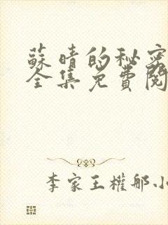 苏晴的秘密小说全集免费阅读笔趣阁大结局