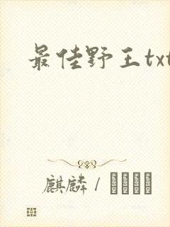 最佳野王txt