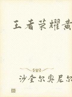 王者荣耀黄化网封面