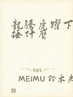 龙腾虎跃下一句接什么封面