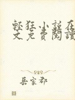 轻狂小说在线全文免费阅读封面