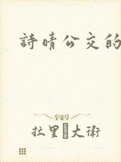 诗晴公交的小说