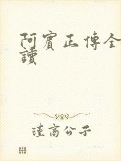 阿宾正传全文阅读
